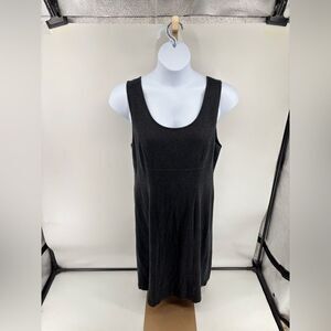 Peruvian Connection Knit Dress Womens Size Xl Pima Cotton Gray Sleeveless
